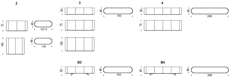 Chelsea Cattelan Italia sideboard dimensions and sizes