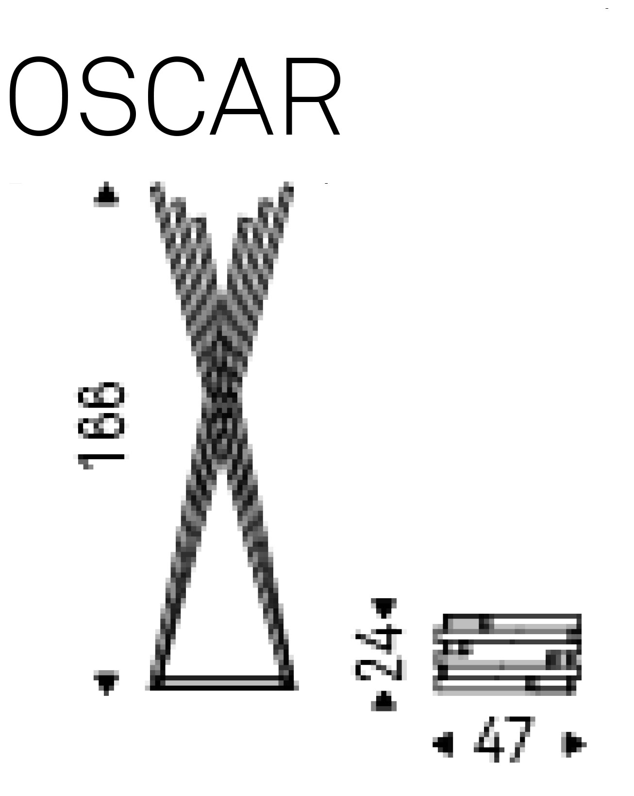Coat racks Oscar Cattelan Italia dimensions
