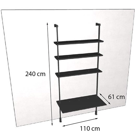 bookcase airport dimensions