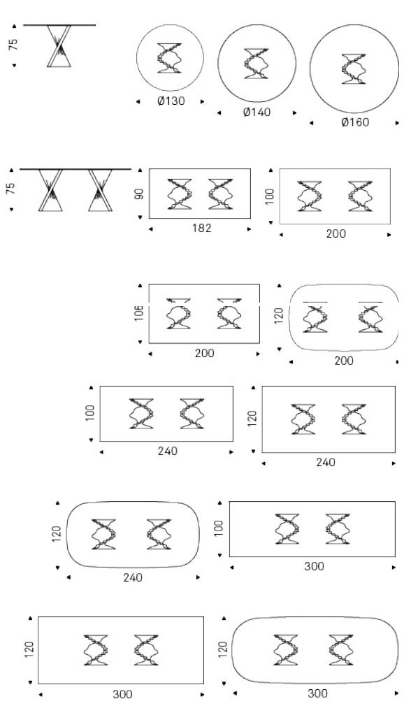 plisset-table-cattelan-italia-dimensions