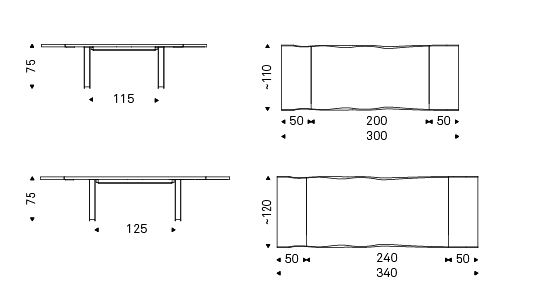 Sigma Drive Table Cattelan Italia extendable dimensions and sizes