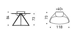 Storm Desk Cattelan Italia dimensions and sizes