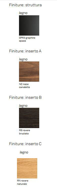 Torino Sideboard container Cattelan Italia finishes and colours