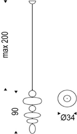 lamp baban cattelan italia dimensions and size