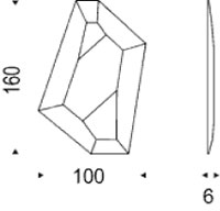 Diamond Mirror Cattelan Italia dimensions and sizes