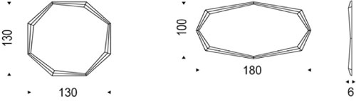 Emerald wall Mirror Cattelan Italia dimensions and sizes