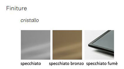 Glenn Mirror Cattelan Italia finishes and colours