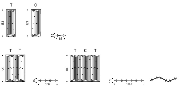Separé Privé Cattelan Italia dimensions
