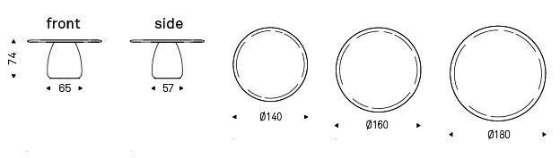 table-botero-argile-cattelan-dimensions
