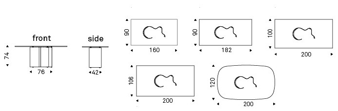 table-papelito-glass-cattelan-dimensions