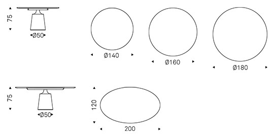 yoda-argile-table-cattelan-italia-sizes