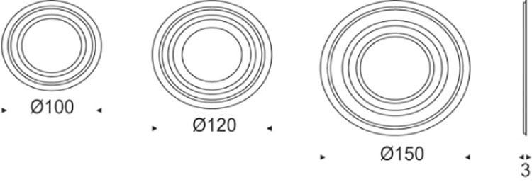 Ring Mirror Cattelan Italia dimensions and sizes
