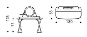 console-cocoon-leather-cattelan-dimensions