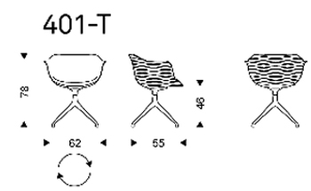 Indy Chair Cattelan Italia in nylon sizes