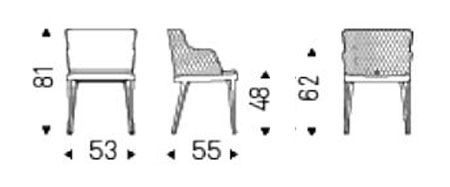 Magda Couture Chair Cattelan Italia sizes