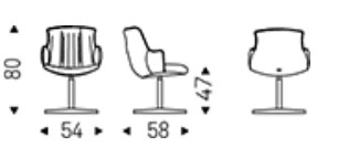 sedia-rihanna-x-cattelan-girevole-dimensioni