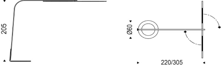 Stealth Lamp Cattelan Italia dimensions and sizes