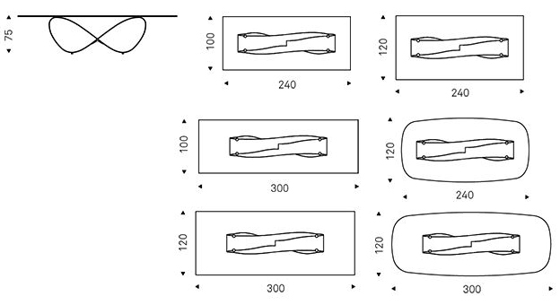 table-butterfly-cattelan-dimensions