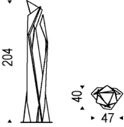 Thriller Lamp Cattelan Italia dimensions and sizes