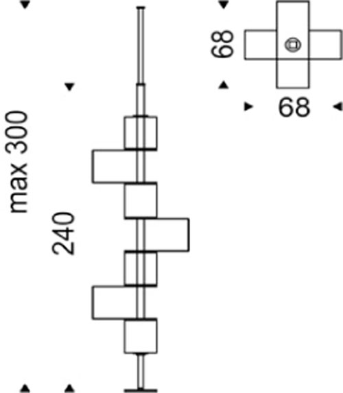 Tokyo Bookcase Cattelan Italia dimensions and sizes