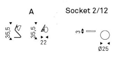Sunset Table Lamp Cattelan Italia sizes
