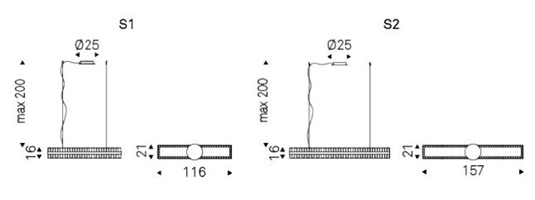 Phoenix lamp Cattelan Italia sizes