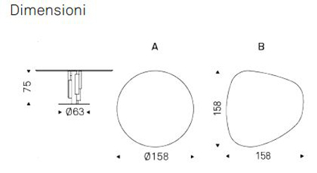 Skyline Round Keramik Table Cattelan Italia sizes
