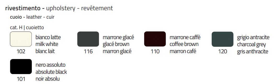 colico dress chair finishes