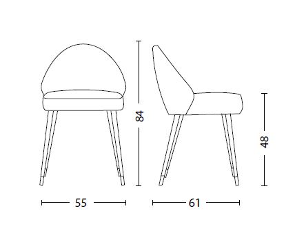 Colico Diana Chair Measurements
