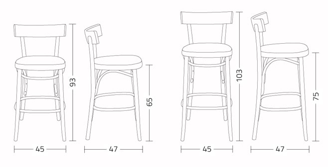 Brera.ss Colico Stool Dimensions