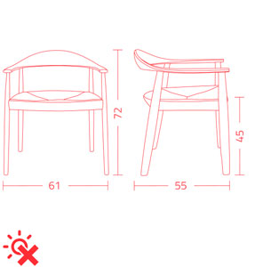 Colico Odyssée Chair Measurements