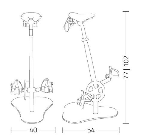 Pedalò.memorial Colico Stool