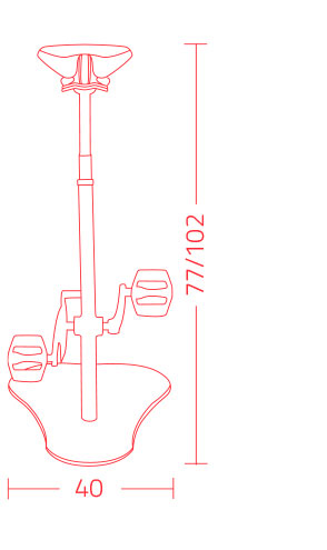 Colico Pedalò Stool Measurements