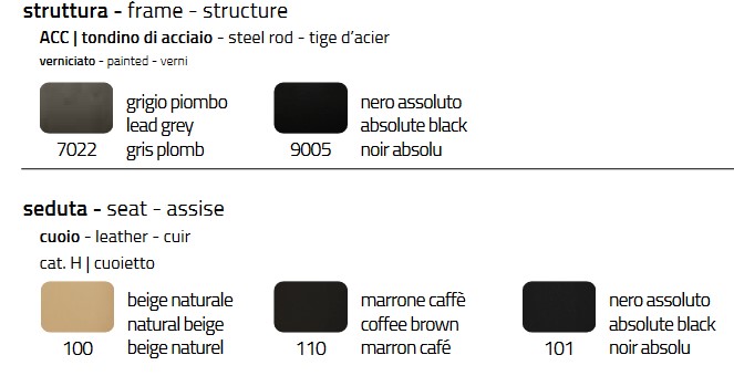 Finish of the Jackie Colico chair
