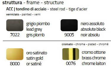 Colico Waiya chair finishes