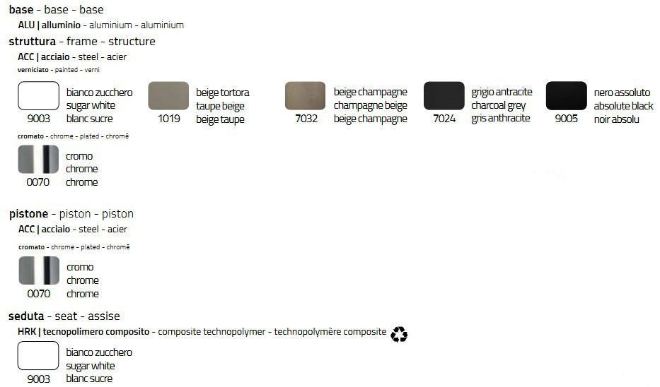 Colico Bip.ss Stool Structure