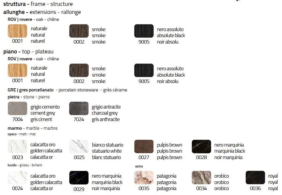 Extendable Cargo Table Colico Finishes