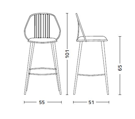 Waiya.ss Colico Stool measurements