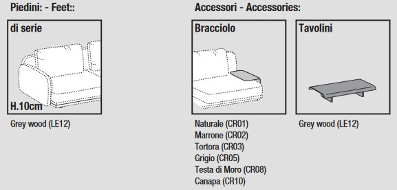 Features of the Avalon Sofa Ditre Italia 2 and 3-Seater Linear