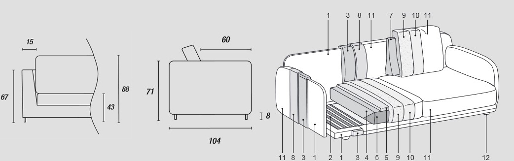 Features of Ditre Italia's Avenue Soft Modular Sofa