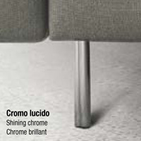 twinny feet polished chrome