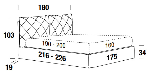 letto felis allen singolo matrimoniale