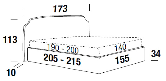 dimensions bed felis demy queen size bed