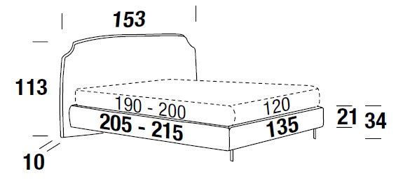 dimensions bed felis demy queen size bed