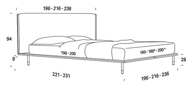 Elle bed dimensions