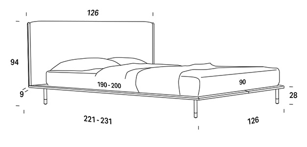 Elle bed dimensions