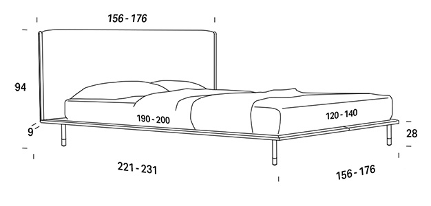 Elle bed dimensions