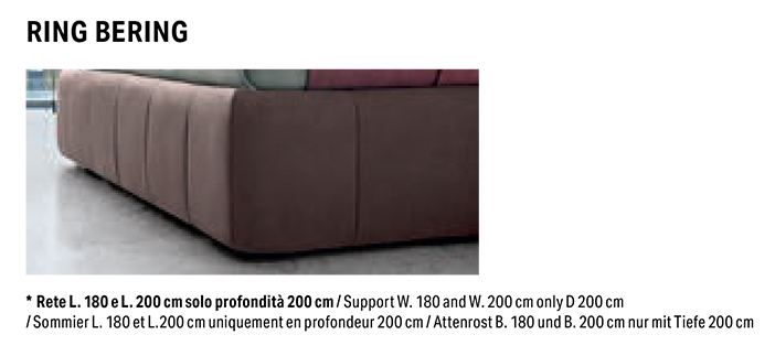 Ring Bering slat base Foster Felis bed