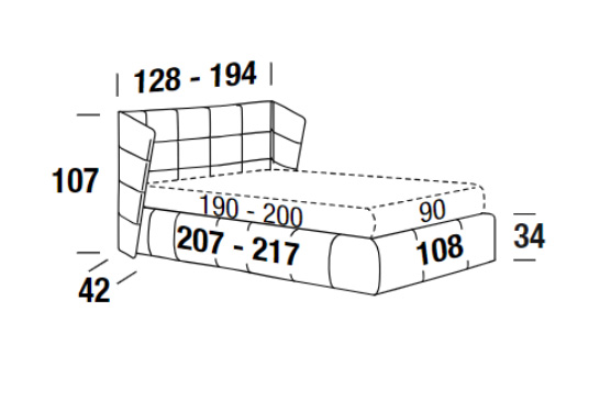 bed gaber dimensions