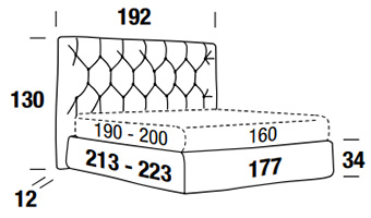 felis hamilton double bed sizes